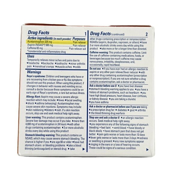 Goody's Headache Powder Cool Orange Flavor One Box 24 Dissolvable Packs NEW - Picture 2 of 6